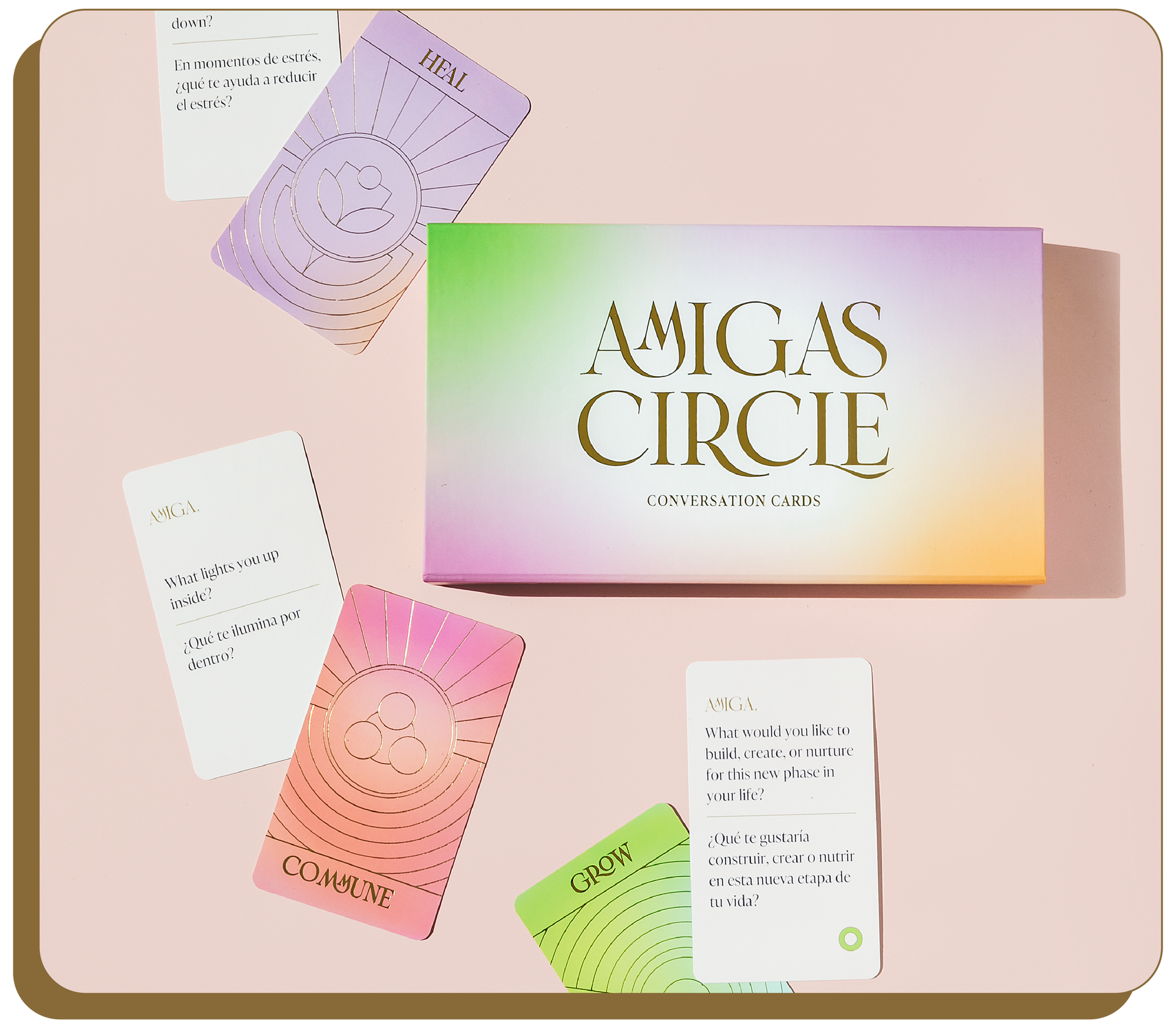 AMIGAS CIRCLE CONVERSATION CARDS